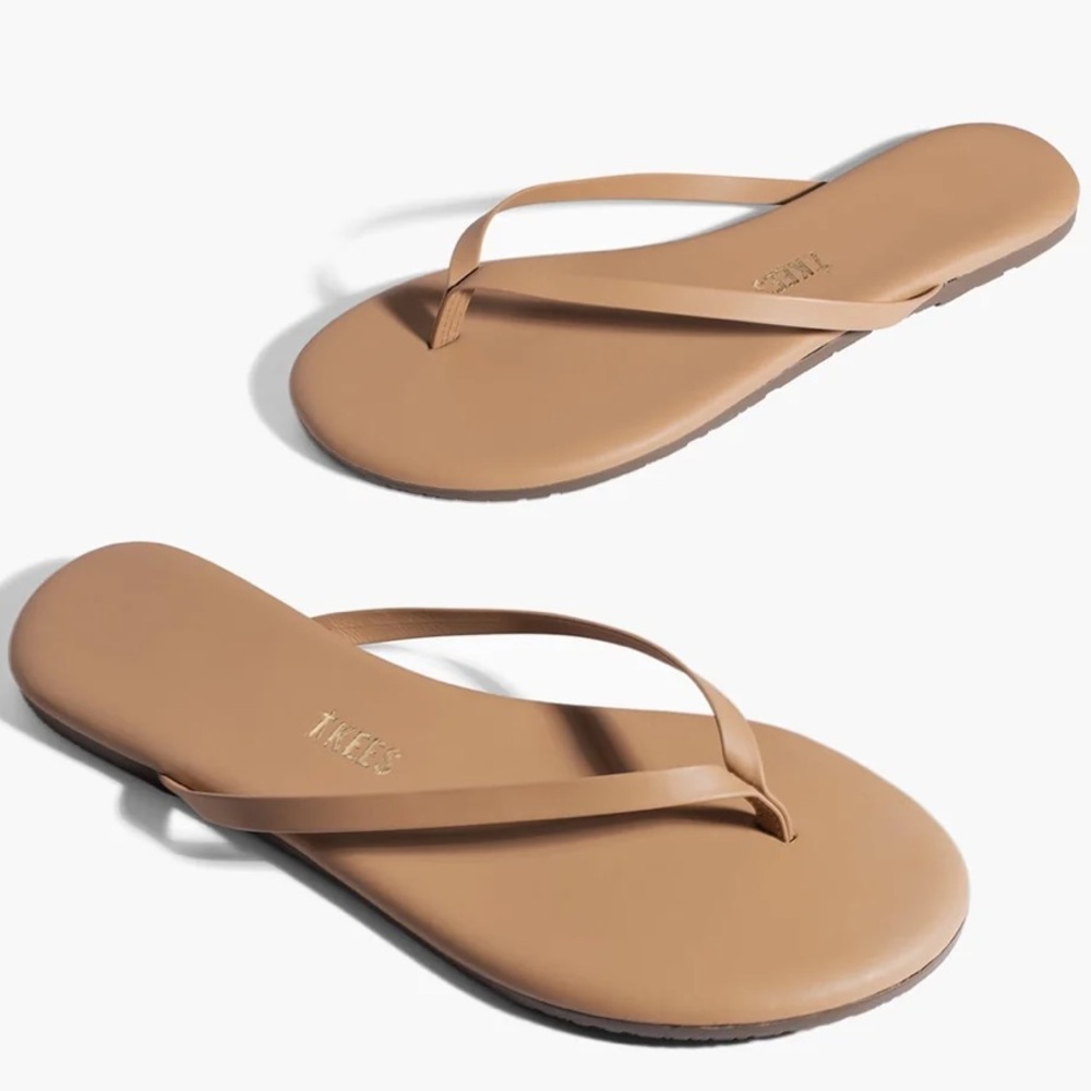 NWOT TKEES Lily Nudes Sandals with dust bag - Picture 2 of 12